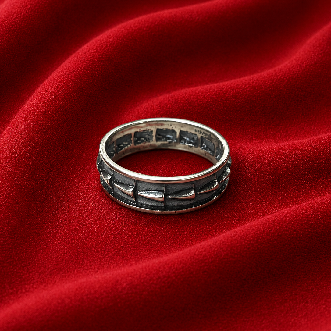 Boys Silver Band Ring